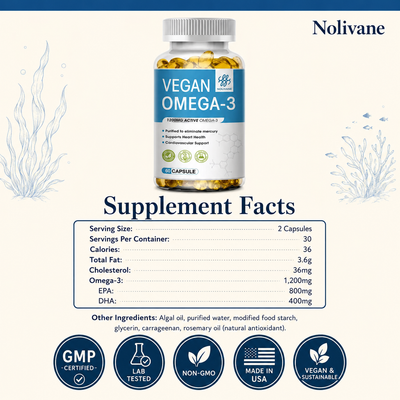 Omega 3+ Algal Oil Capsules
